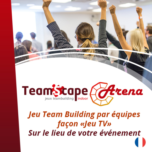 TeamScape Arena | Team building par équipes façon jeu TV sur le lieu de votre événement