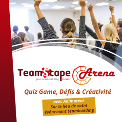 TeamScape Arena | Quiz Game Team building par équipes sur le lieu de votre événement