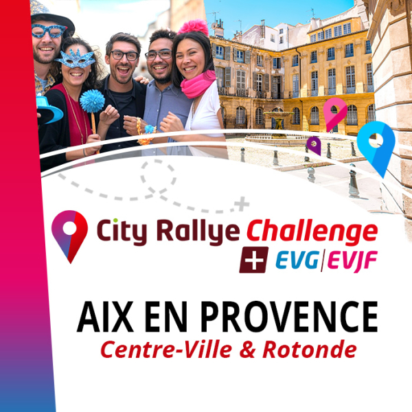 Pack City Rallye Challenge + Extension EVG EVJF - Aix en Provence